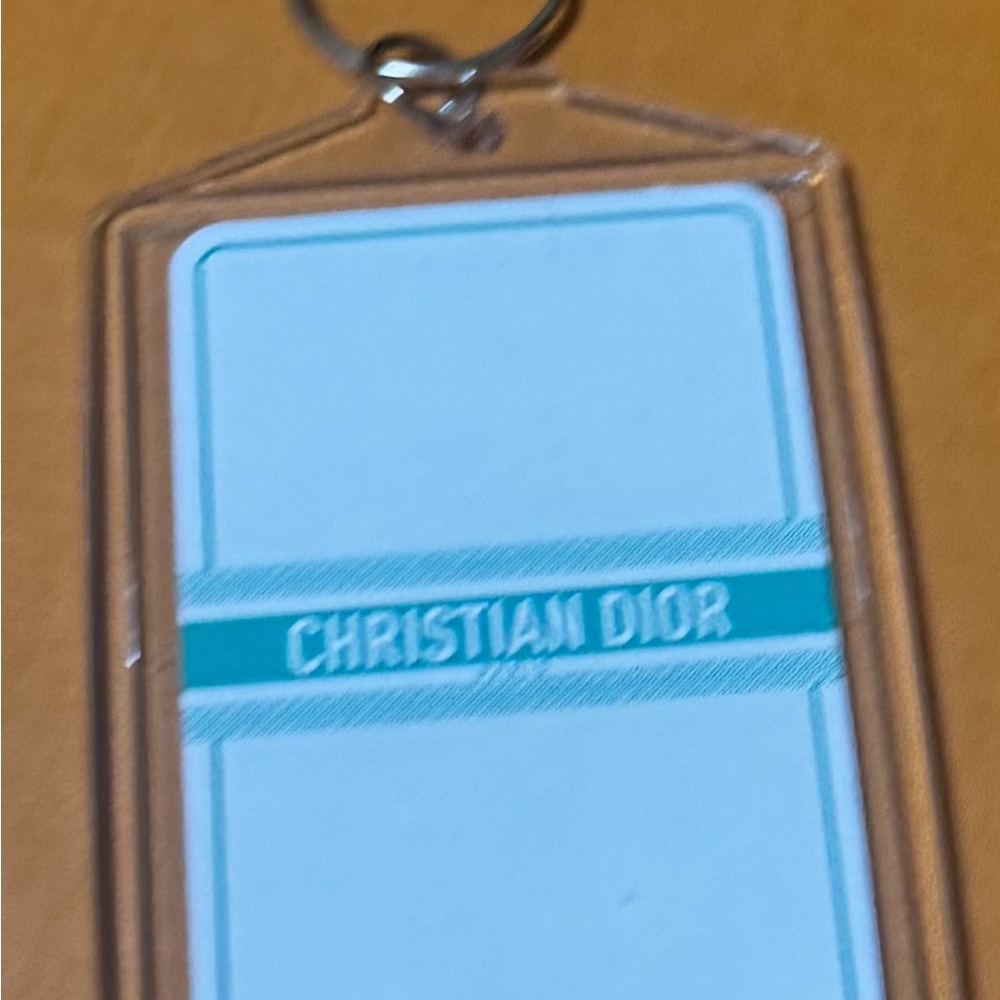 Dior Blue Key Card Holder Accessory